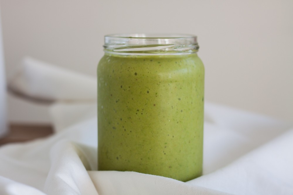 smoothie met mango spinazie en banaan