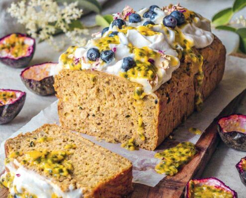 vegan recept banaan-passievruchtbrood