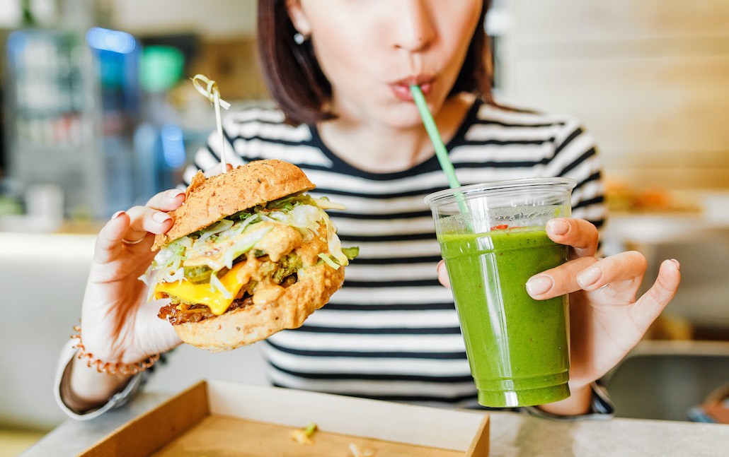 veganistische hamburger