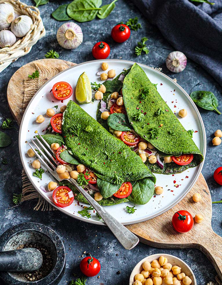 hongersnood Excentriek Ondraaglijk Spinaziepannenkoeken: eenvoudige, hartige pannenkoeken – BE Vegan