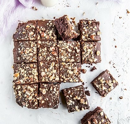 brownies véganes au Nutella