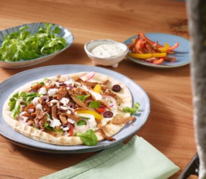 wraps véganes au gyros
