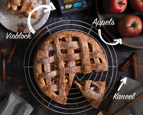 Violofe tarte aux pommes végétalienne