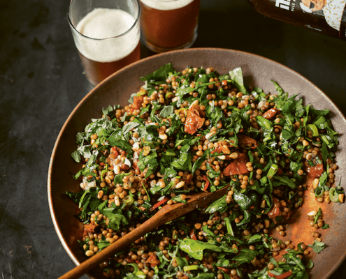 couscous perlé aux épinards