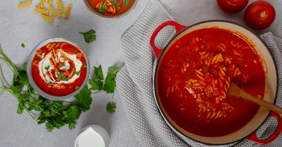 Recette - Soupe à la tomate économique 
