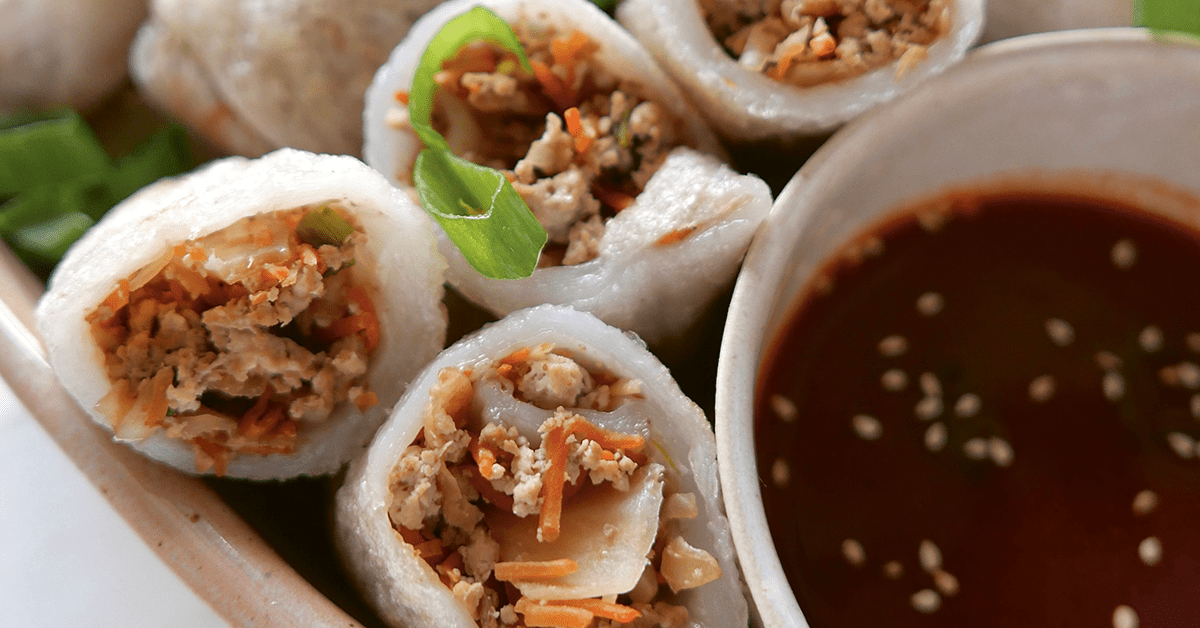 Vegan recept krokante dumplings met tofu, wortel en gember