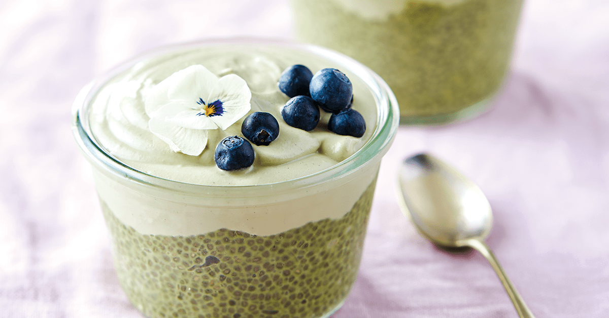 Recette Petit D Jeuner V Gane Pudding De Chia Au Matcha