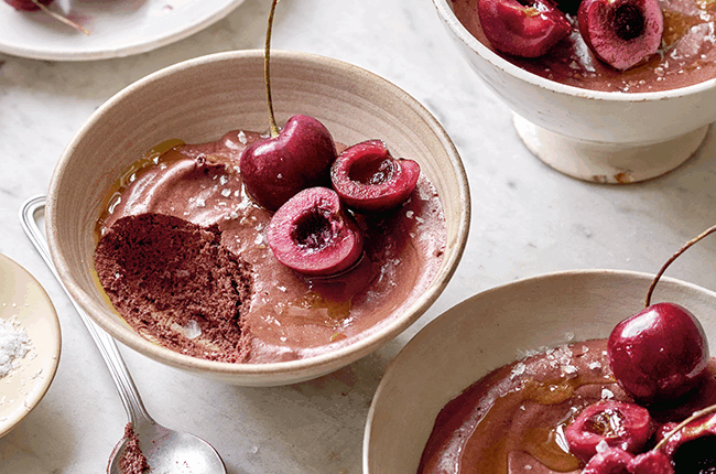 mousse au chocolat végétalienne