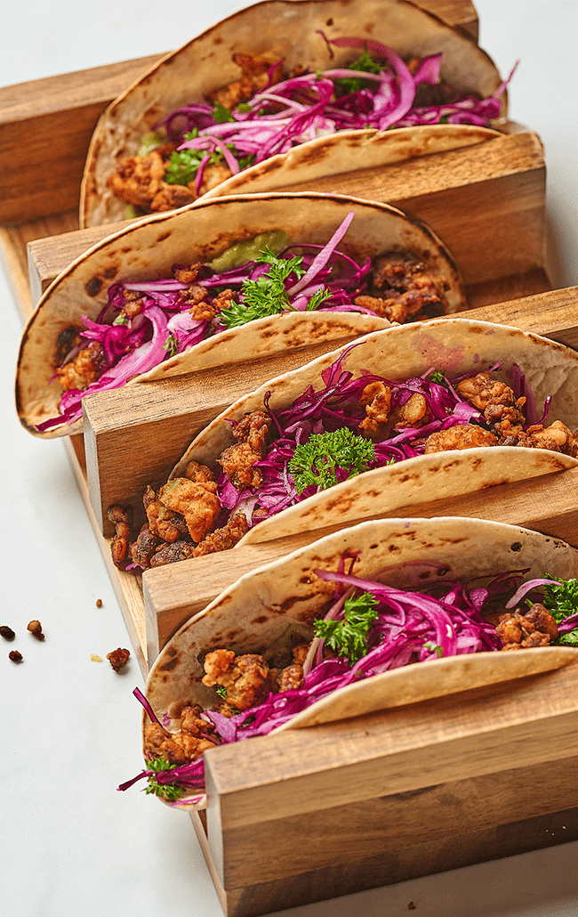 avocado tempeh taco