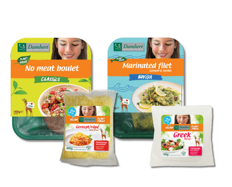 Damhert vegan producten