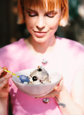 glace végane au maïs