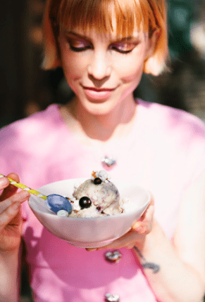 glace végane au maïs