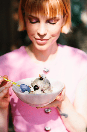 glace végane au maïs